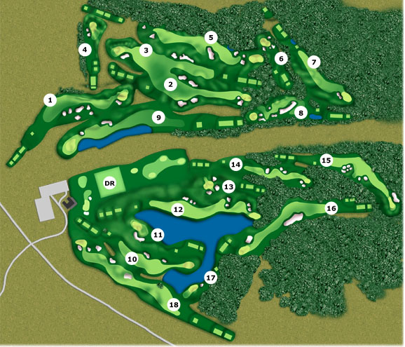 Layout - Blue Mash Golf Course